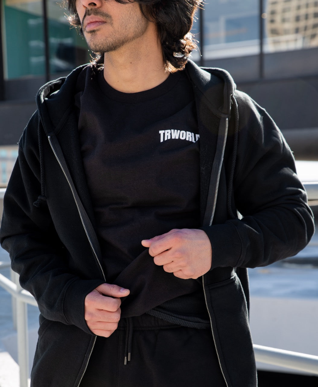 SCRIPT  ZIP HOODIE